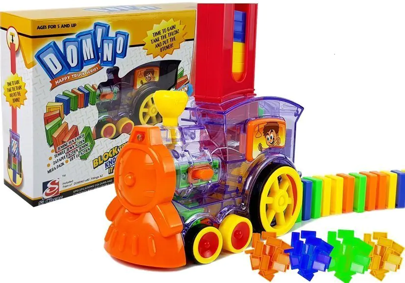 LED Locomotive Stacks Domino Train Blocks Battery Puzzle at Wasserman.eu