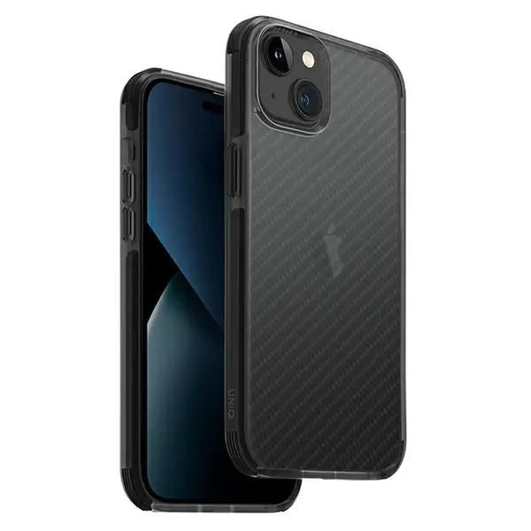 ⁨UNIQ etui Combat iPhone 14 Plus 6,7" czarny/carbon black⁩ w sklepie Wasserman.eu