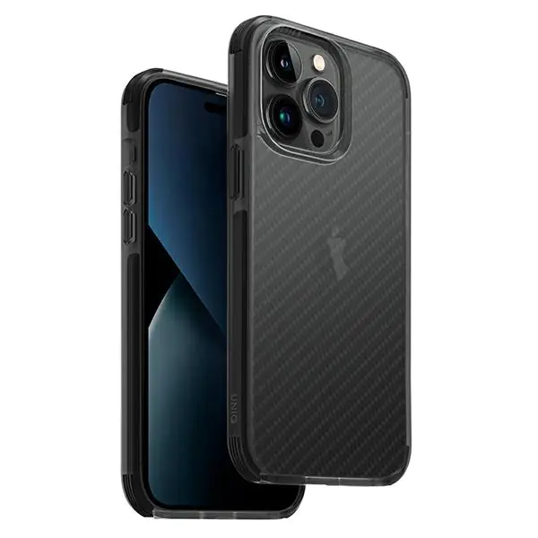 ⁨UNIQ etui Combat iPhone 14 Pro 6,1" czarny/carbon black⁩ w sklepie Wasserman.eu
