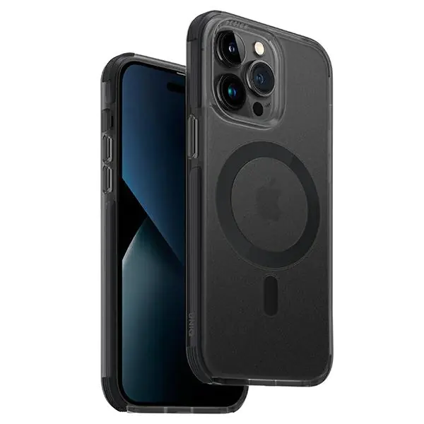 ⁨UNIQ Combat Case iPhone 14 Pro 6,1" Magclick Charging black/concrete charcoal⁩ at Wasserman.eu