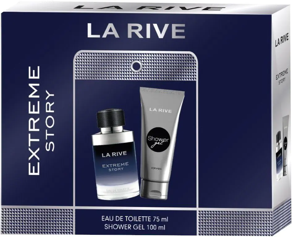 ⁨La Rive for Men Zestaw prezentowy Extreme Story (woda toaletowa 75ml+żel pod prysznic 100ml)⁩ w sklepie Wasserman.eu