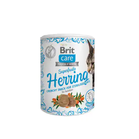 ⁨BRIT CARE Cat Snack Superfruits Herring 100g⁩ at Wasserman.eu