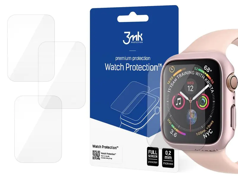 ⁨Folia ochronna 3mk x3 Protection do Apple Watch 6 40mm⁩ w sklepie Wasserman.eu