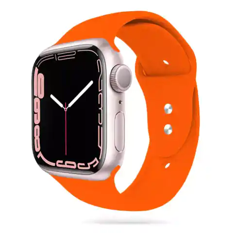 ⁨Iconband Rubber Strap for Apple Watch 4/5/6/7/8/SE/Ultra (42/44/45/49mm) Orange⁩ at Wasserman.eu