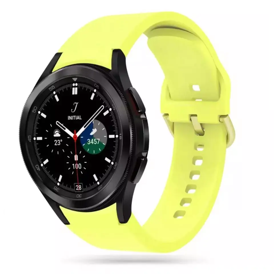 ⁨Pasek gumowy Iconband do Samsung Galaxy Watch 4 / 5 / 5 Pro (40 / 42 / 44 / 45 / 46 mm) Yellow⁩ w sklepie Wasserman.eu