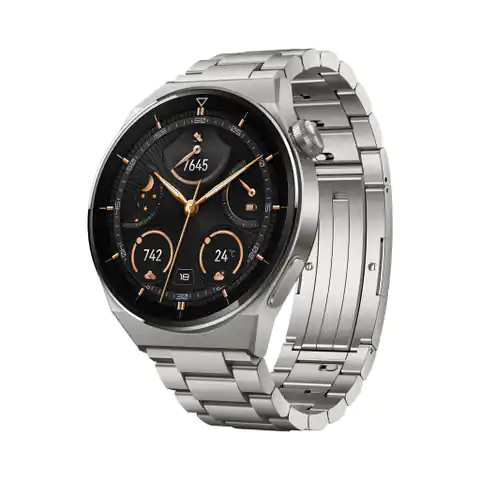 ⁨Huawei Watch GT | 3 Pro | Inteligentny zegarek | Tytan | 46 mm | Czarny | Srebrny | Odporny na kurz | Wodoodporny⁩ w sklepie Wasserman.eu