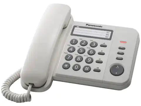 ⁨Panasonic | Corded Phone | KX-TS520FXW | White⁩ w sklepie Wasserman.eu