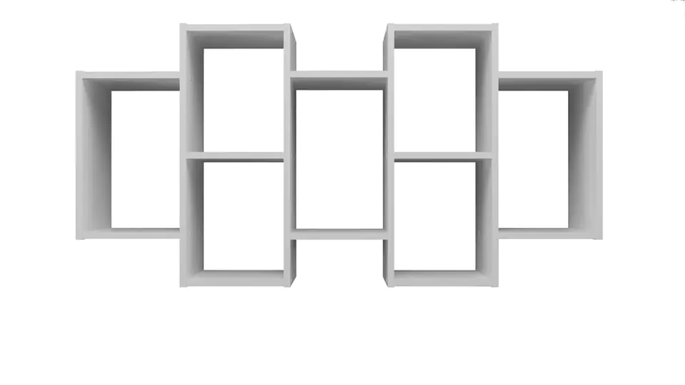 Topeshop BILBAO 7.0 BIEL shelve Floating shelf Wall mounted Particle board White at Wasserman.eu