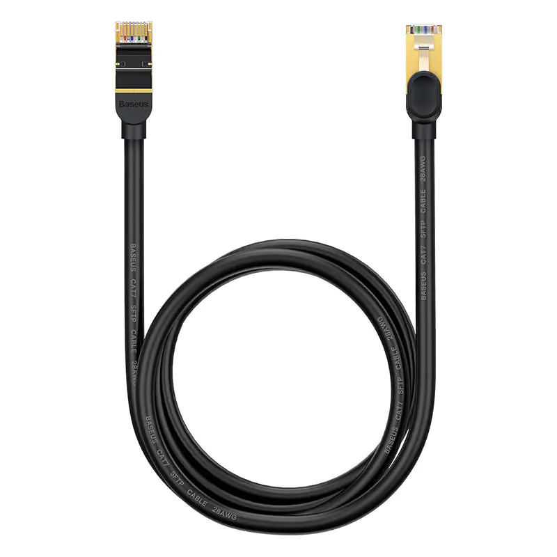 ⁨Baseus Ethernet RJ45 network cable, 10Gbps, 1.5m (black)⁩ at Wasserman.eu