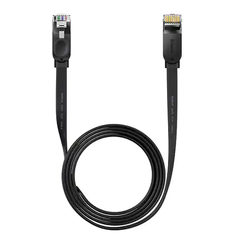 ⁨Kabel sieciowy Baseus Ethernet RJ45, 1Gbps, 2m (czarny)⁩ w sklepie Wasserman.eu