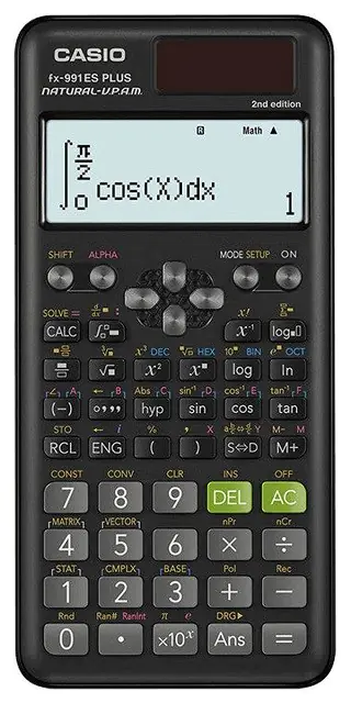 ⁨CASIO CALCULATOR SCIENTIFIC FX 991ES PLUS 2 BLACK, 12-DIGIT DISPLAY⁩ at Wasserman.eu