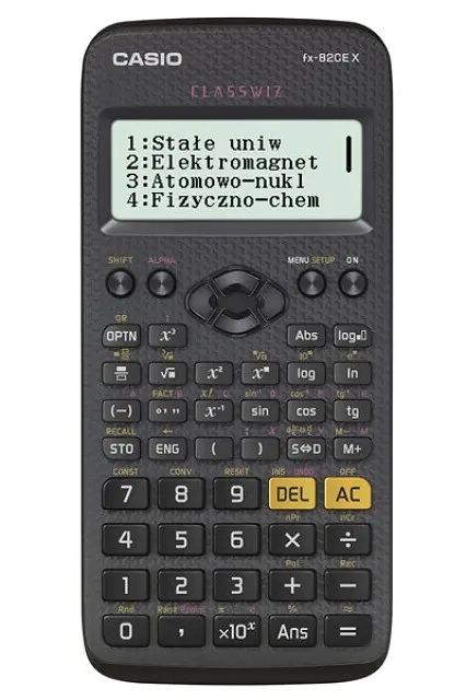 ⁨CASIO KALKULATOR NAUKOWY FX 82CEX CZARNY, 12 CYFROWY WYŚWIETLACZ⁩ w sklepie Wasserman.eu