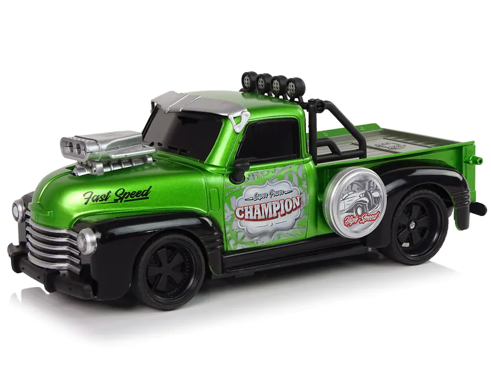 ⁨Remote controlled car 1:18 green pick-up⁩ at Wasserman.eu