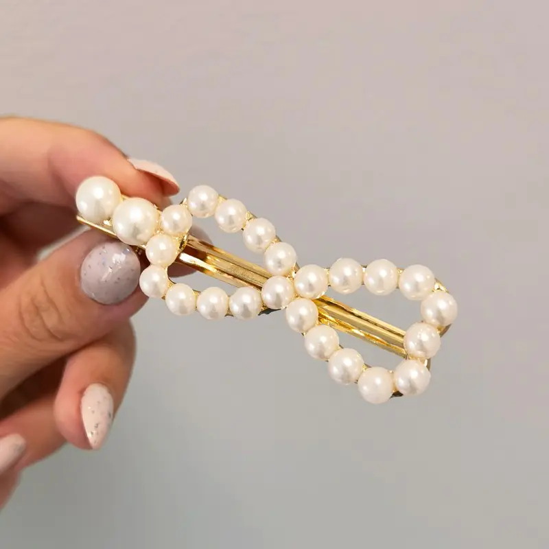 ⁨Spinka do włosów z perełkami SP107⁩ w sklepie Wasserman.eu