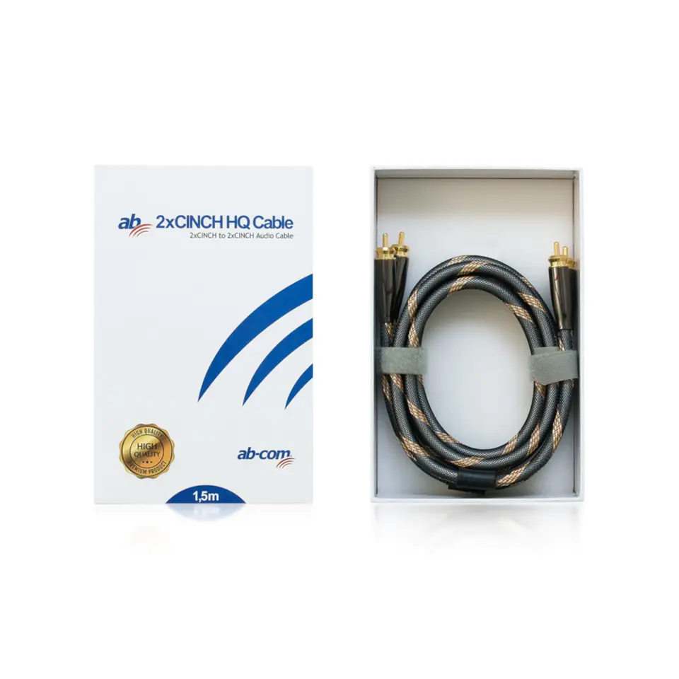 ⁨AB HQ 2xCINCH cable 1,5m⁩ at Wasserman.eu