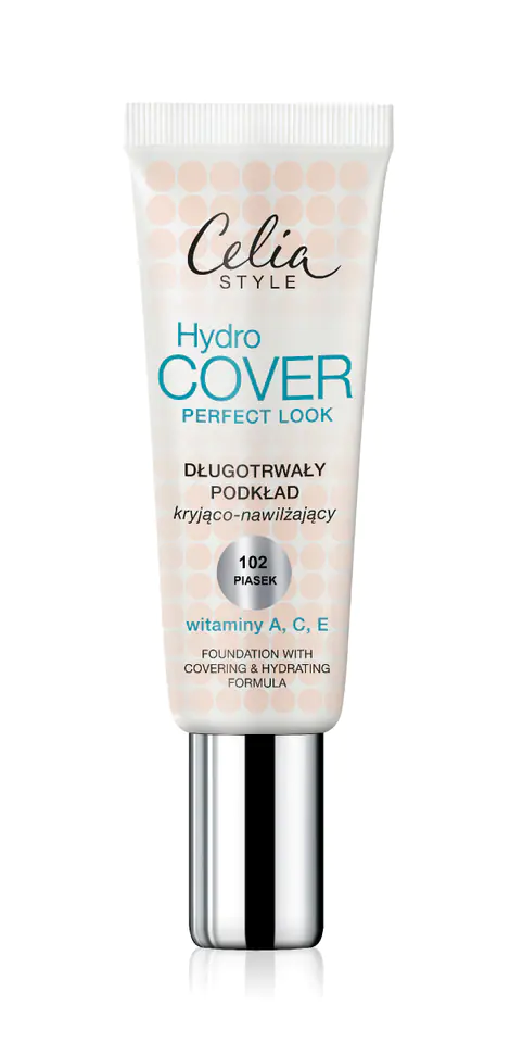 ⁨Celia Style Hydro Cover Podkład kryjąco-nawilżający nr 102 piasek  30ml⁩ w sklepie Wasserman.eu