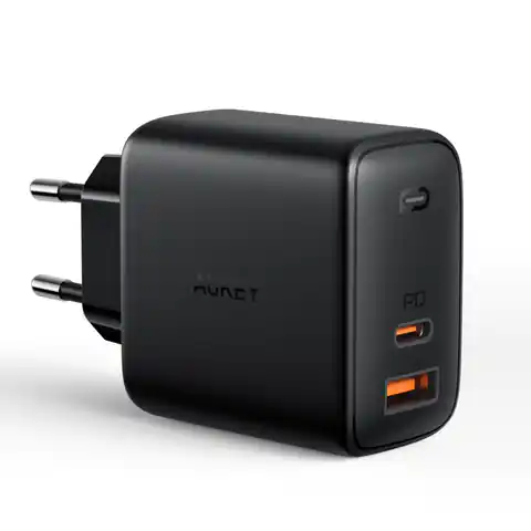 ⁨AUKEY PA-B3 mobile device charger Black Indoor⁩ at Wasserman.eu
