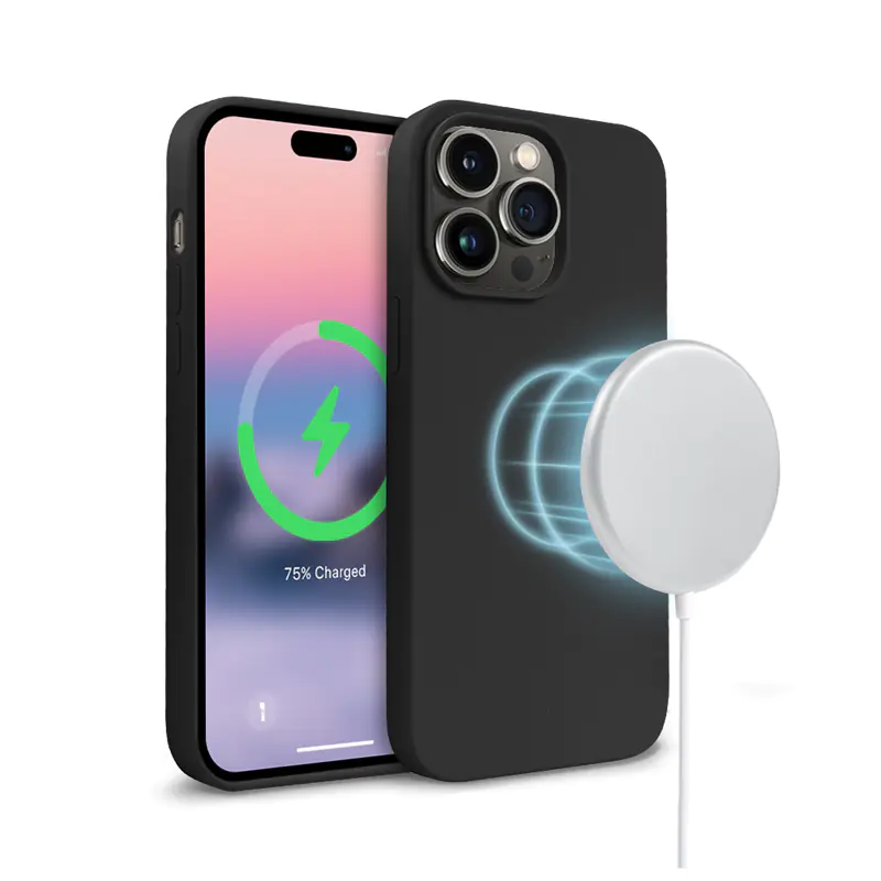 ⁨Crong Color Cover Magnetic - Etui iPhone 14 Pro MagSafe (czarny)⁩ w sklepie Wasserman.eu
