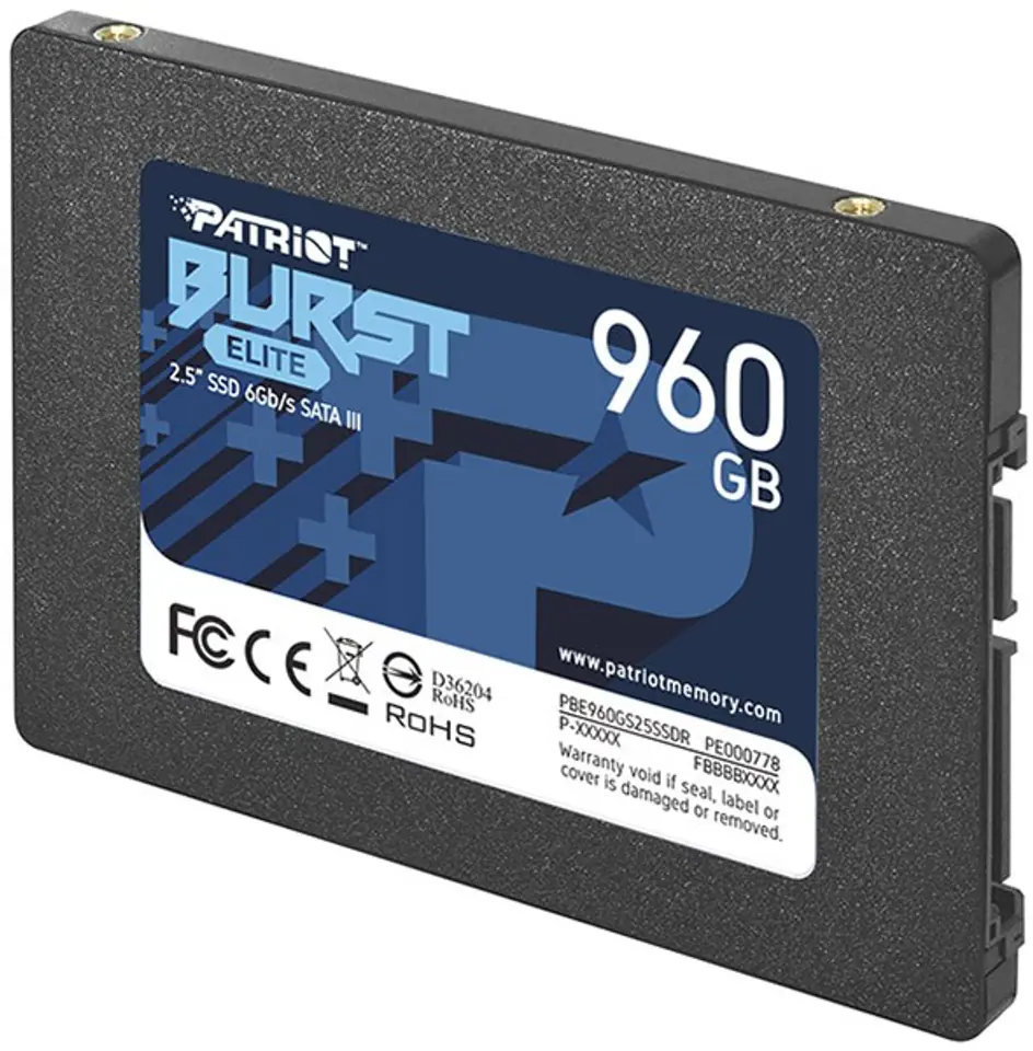 ⁨Patriot Memory BURST Elite 2.5" 2.5" 960 GB Serial ATA III⁩ at Wasserman.eu