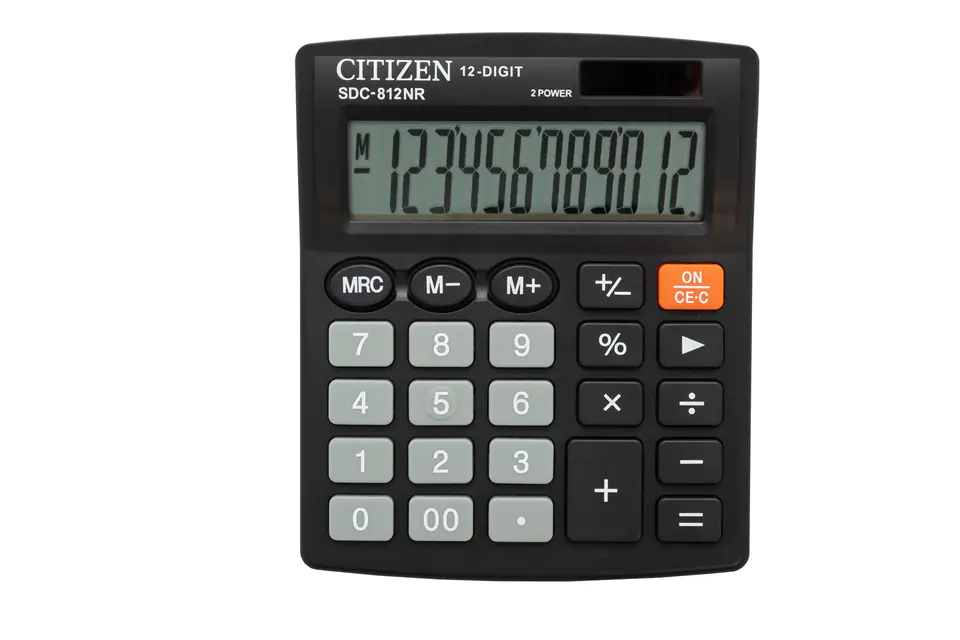 ⁨CITIZEN SDC-812NR calculator Desktop Basic Black⁩ at Wasserman.eu