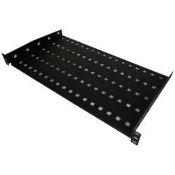 ⁨Fixed shelf A-LAN SA-P-19-1U-250-2-C (250 mm; black)⁩ at Wasserman.eu