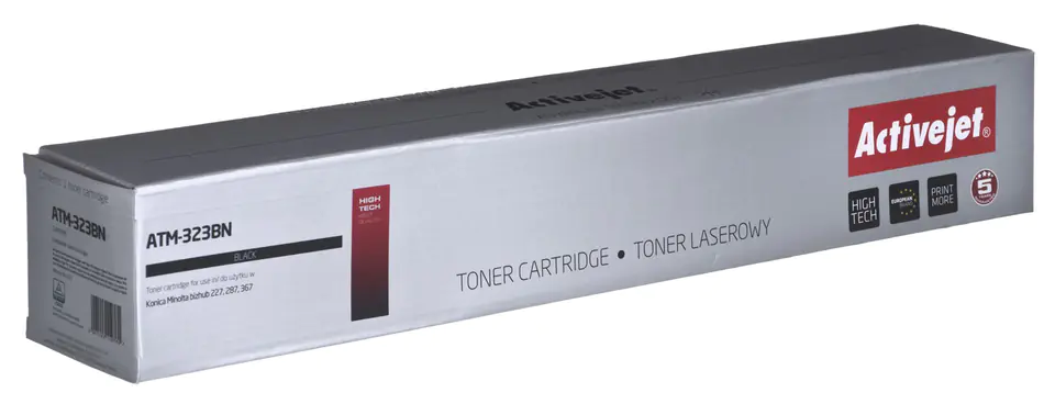 ⁨Activejet ATM-323BN Konica Minolta printer toner, replacement Konica Minolta TN323; Supreme; 23000 pages; black⁩ at Wasserman.eu