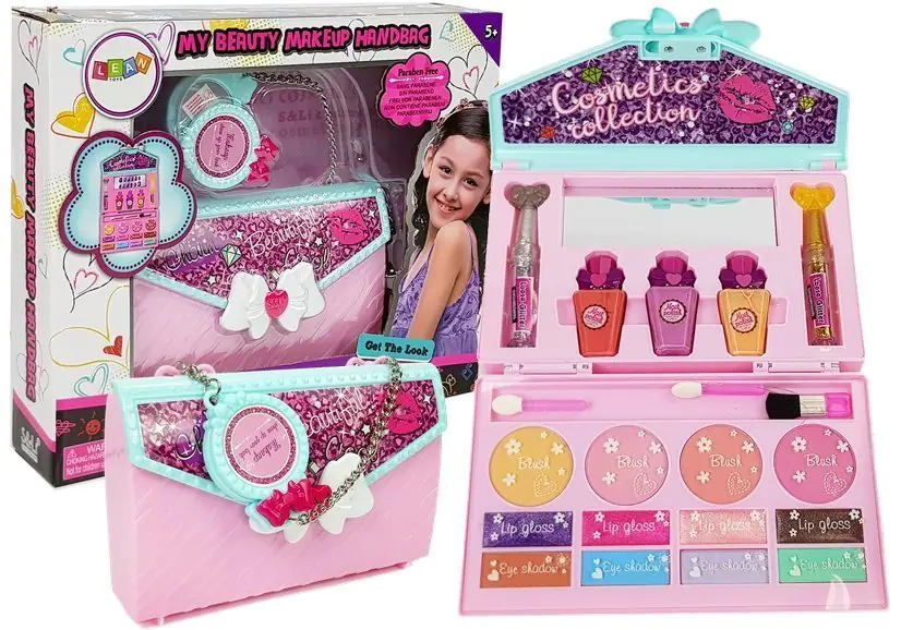 ⁨Cosmetics Set in Bag Mirror Glitter Nails⁩ at Wasserman.eu