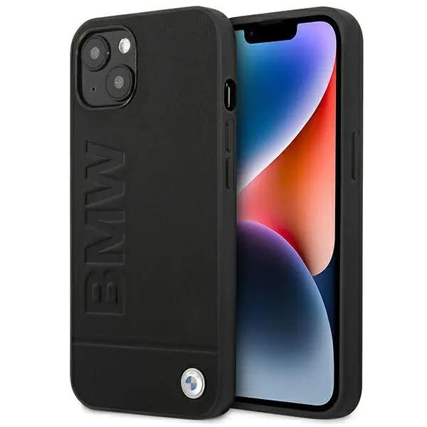 ⁨Case BMW BMHCP14MSLLBK iPhone 14 Plus 6,7" black/black Leather Stamp⁩ at Wasserman.eu