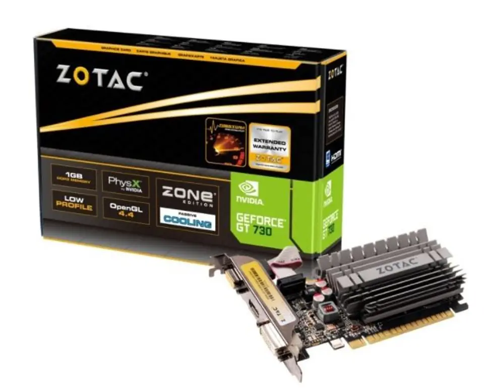 GeForce GT 730 Zone Edition 2GB 64bit DDR3 DVI/HDMI/VGA at Wasserman.eu
