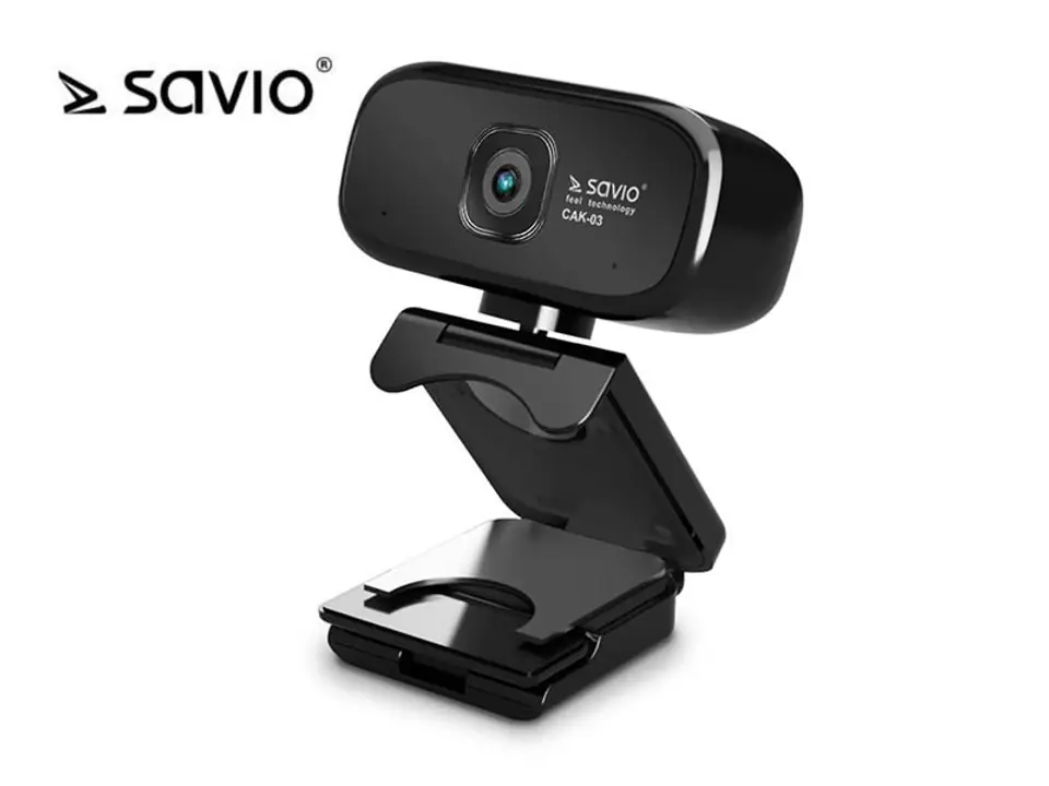 ⁨Kamera Internetowa USB HD SAVIO CAK-03 z mikrofonem, 1280x720⁩ w sklepie Wasserman.eu