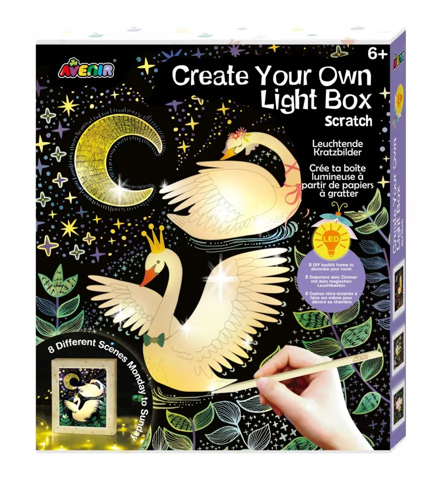 Avenir Scratch Create Your own light box at Wasserman.eu