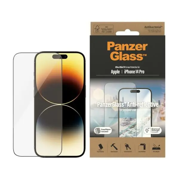 ⁨PanzerGlass Ultra-Wide Fit iPhone 14 Pro 6,1" Screen Protection Anti-reflective Antibacterial Easy Aligner Included 2788⁩ w sklepie Wasserman.eu