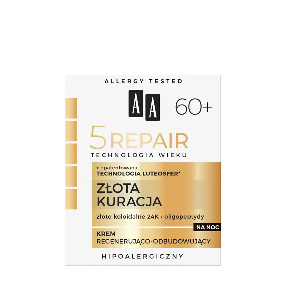 ⁨AA 5 Repair Age Technology Golden Treatment Regenerating and Rebuilding Cream 60+⁩ at Wasserman.eu