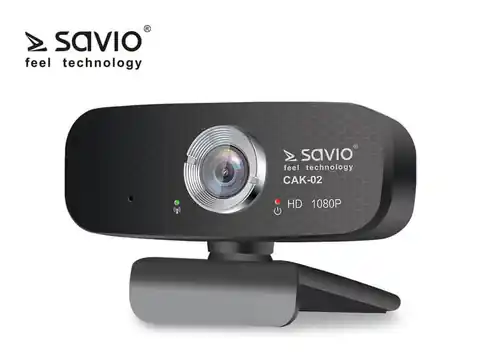 ⁨SAVIO CAK-02 Full HD USB Webcam with Microphone⁩ at Wasserman.eu