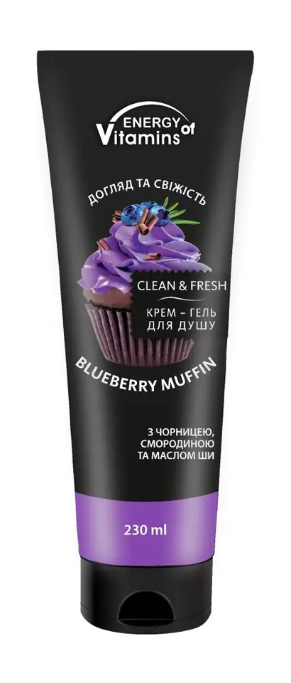 ⁨Energy Of Vitamins Żel pod prysznic Jagodowa Muffinka 230ml⁩ w sklepie Wasserman.eu