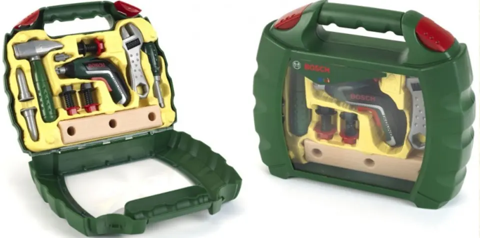 ⁨Klein Bosch suitcase wit h Ixolino screwdriver I⁩ at Wasserman.eu