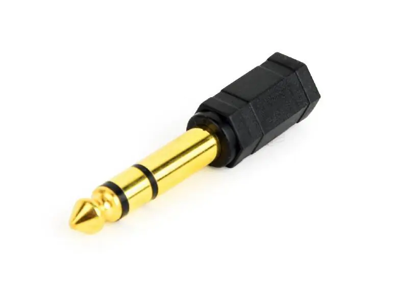 ⁨Adapter stereo Jack żeński 3.5mm do Jack męski 6.35mm Gembird⁩ w sklepie Wasserman.eu