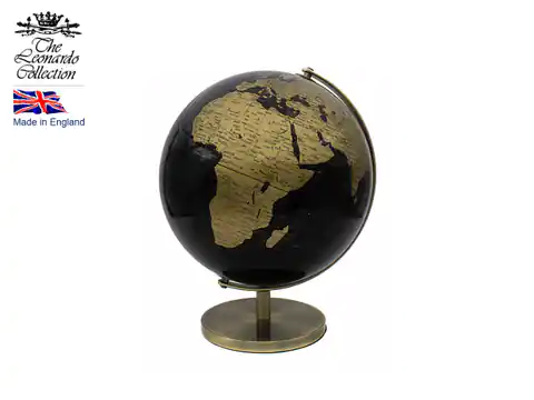 ⁨Small globe - on a golden base⁩ at Wasserman.eu