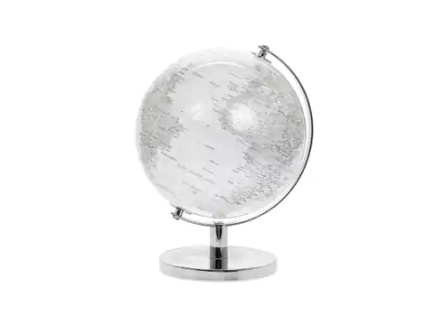 ⁨Medium globe - Silver & White⁩ at Wasserman.eu