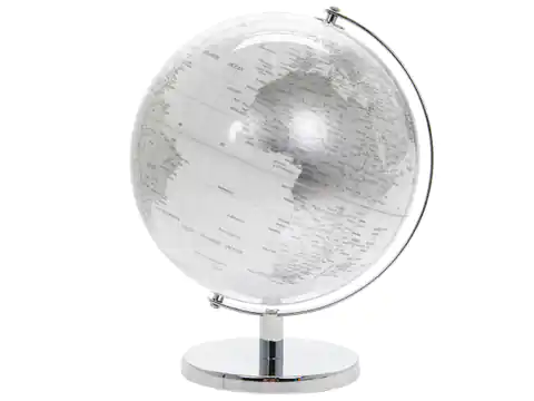 ⁨Large globe - Silver & White⁩ at Wasserman.eu