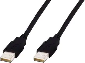 ⁨Assmann AK-300100-018-S CABLE (USB M - USB M; 1.8m; black)⁩ at Wasserman.eu