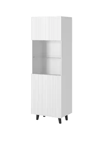 ⁨Display cabinet PAFOS 60x40x182 cm white matt⁩ at Wasserman.eu