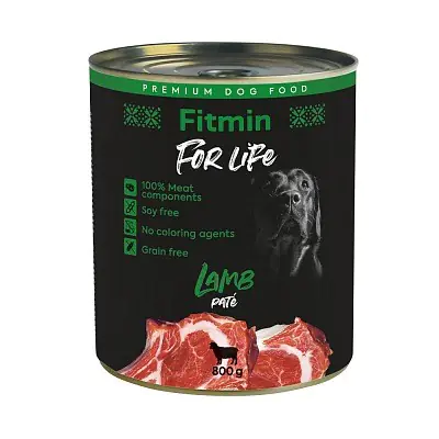 ⁨FITMIN for Life Lamb Pate - Wet dog food - 800 g⁩ at Wasserman.eu