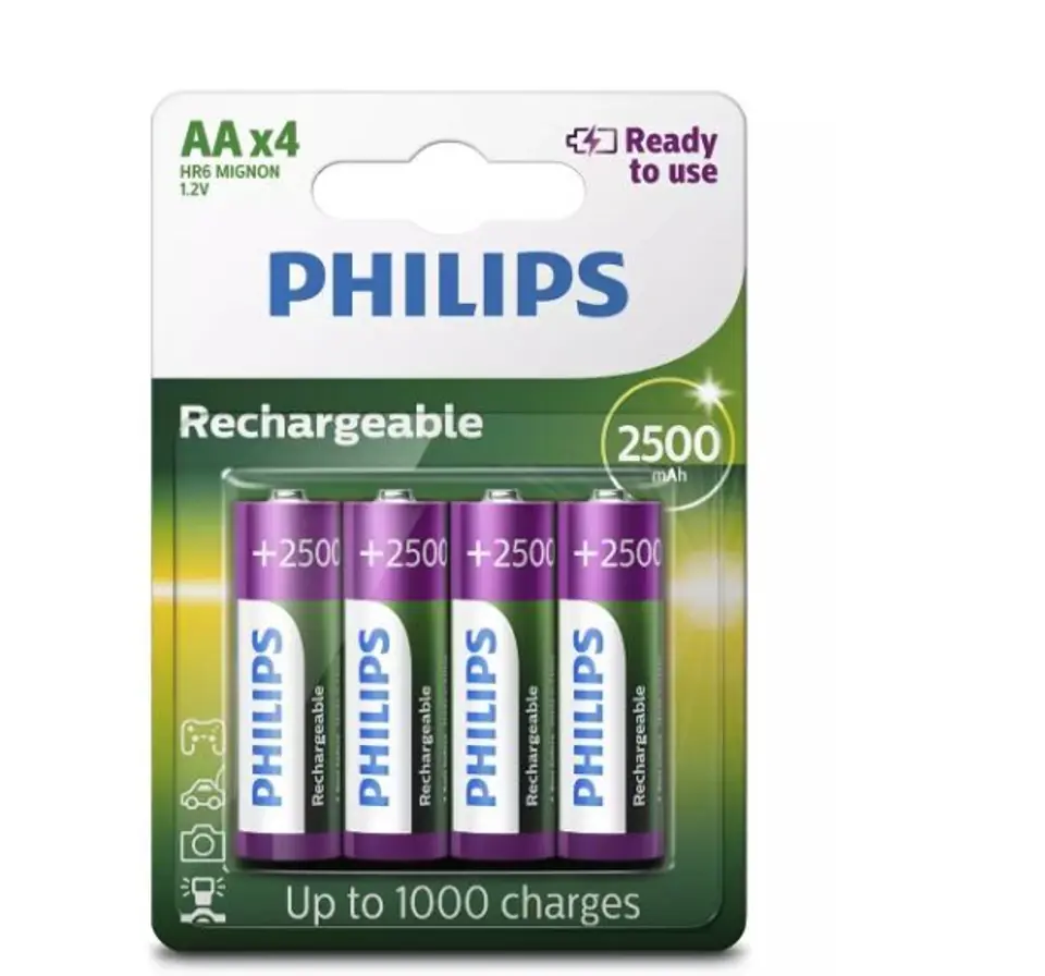 AA Batteries 2500 mAh 4-pack at Wasserman.eu