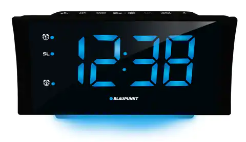 ⁨Blaupunkt CR80USB Digital alarm clock Black⁩ at Wasserman.eu