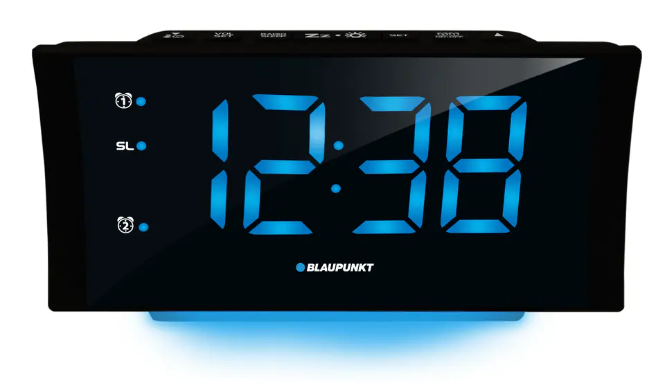 ⁨Blaupunkt CR80USB Digital alarm clock Black⁩ at Wasserman.eu