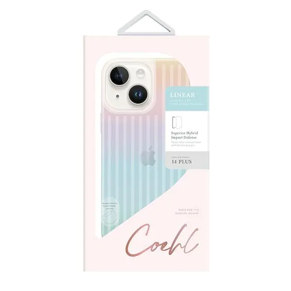 ⁨UNIQ Case Coehl Linear iPhone 14 Plus 6,7" opal/iridescent⁩ at Wasserman.eu