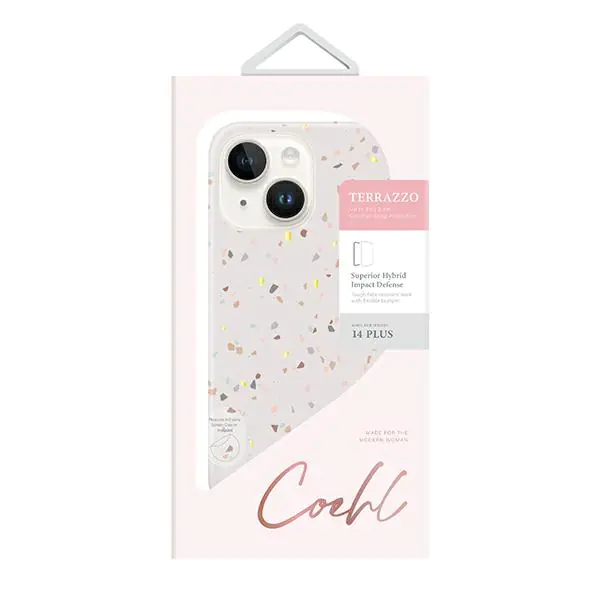 ⁨UNIQ Case Coehl Terrazzo iPhone 14 Plus 6,7" sandstone/sandstone⁩ at Wasserman.eu