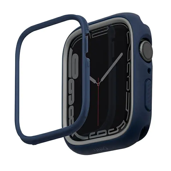 ⁨UNIQ Case Moduo Apple Watch Series 4/5/6/7/8/SE 44/45mm blue-gray/blue-grey⁩ at Wasserman.eu