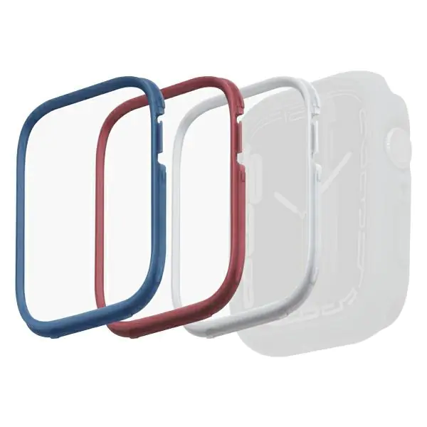 ⁨UNIQ ramki do Moduo 3in1 Apple Watch  Series 4/5/6/7/8/SE 44/45mm Niebieski-Czerwony-Biały/Blue-Red-White⁩ w sklepie Wasserman.eu